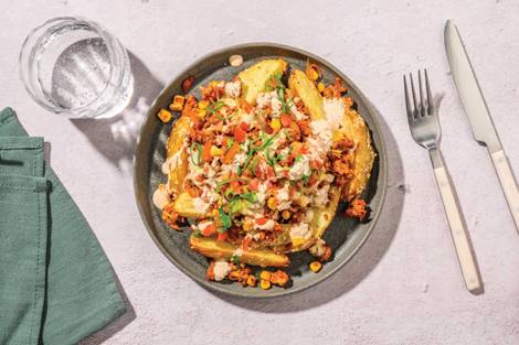 Loaded Cheesy Beef Wedges