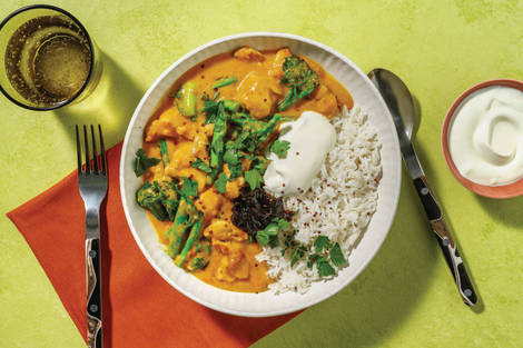 HelloHero: Double Chicken & Baby Broccoli Korma