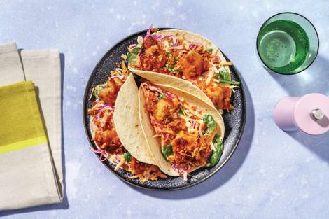 Speedy Sticky Korean Chicken Tacos