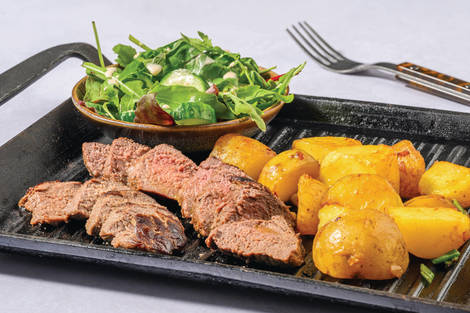 Sizzling Double Spiced Beef & Soy-Butter Potatoes