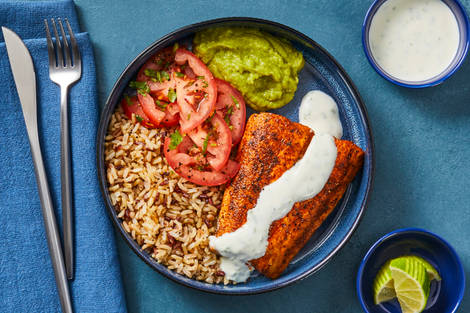 Zesty Salmon & Guacamole Grain Bowls