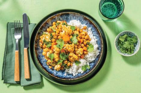 Sambal Chickpea, Beef & Cauliflower Curry