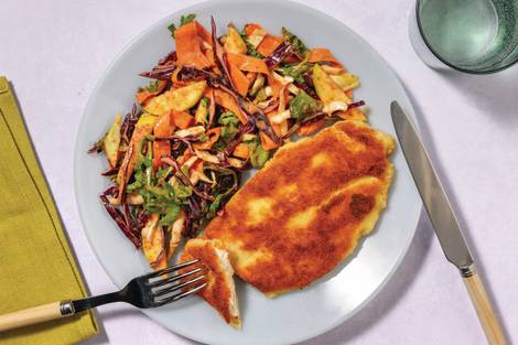 Superquick Crumbed Basa & Vietnamese Slaw