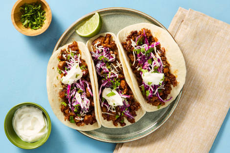 One-Pan Santa Fe Beef Tacos