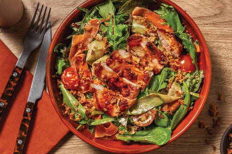 Sticky Garlic-Soy Chicken Salad