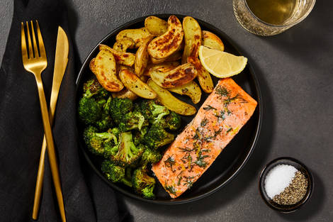 Sheet Pan Lemon-Dill Trout & Asparagus