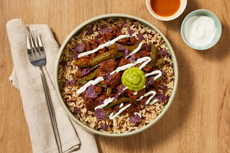 Tex-Mex Beef & Bell Pepper Grain Bowls