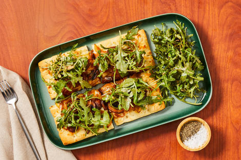 Chicken, Onion & Mushroom Flatbreads