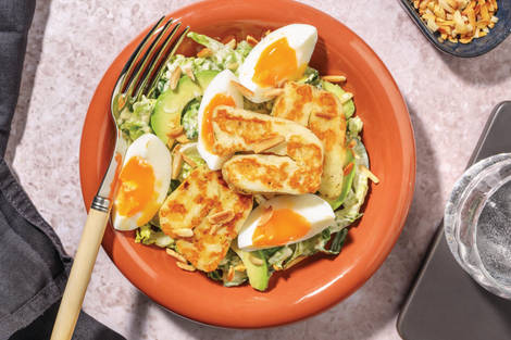 Honey Halloumi & Creamy Avo Salad
