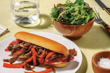 Double Caramelised Beef & Capsicum Subs