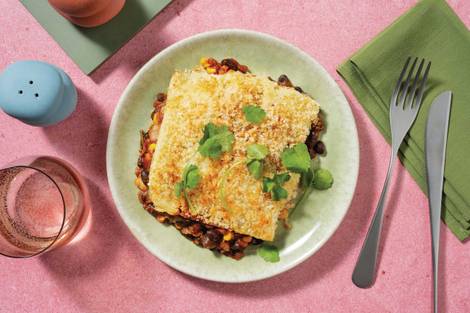 Mexican Bean & Veggie-Loaded Pie