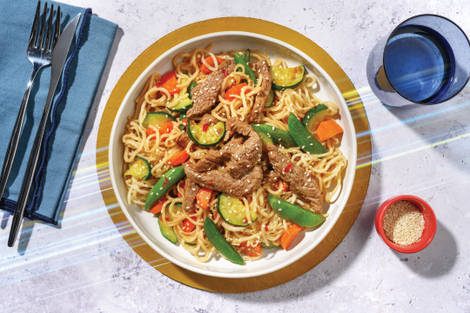 Speedy Sweet Soy Prawn & Noodle Stir-Fry