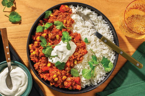 Mexican Plant-Based Mince & Rapid Rice