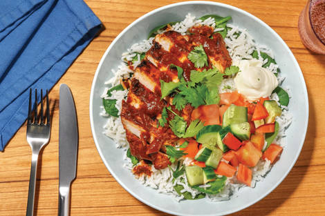 Tex-Mex Spiced Chicken & Leafy Rice