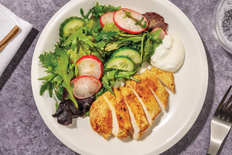 Curry-Spiced Chicken & Cucumber Salad