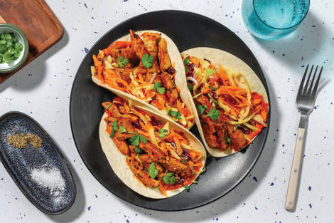 Sichuan Garlic Plant-Based Mince Tacos