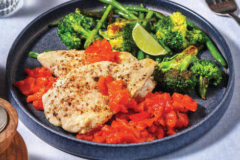 Double Seared Chicken & Smokey Capsicum Relish