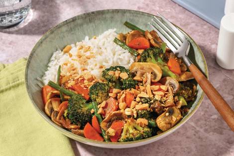 Umami Mushroom & Broccoli Stir-Fry