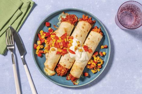 BBQ Pork & Cheddar Tortilla Roll-Ups