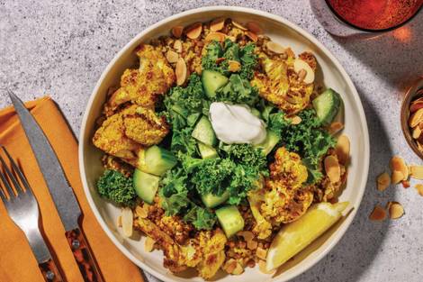 Golden Cauliflower & Lentil-Couscous