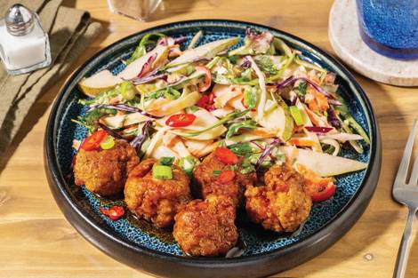 Sticky Ginger Plant-Based Meatballs