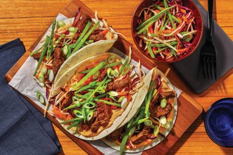 Sticky Sweet-Soy Beef Rump Tacos