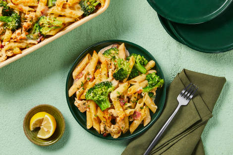 Chicken & Bacon Ranch Pasta Bake