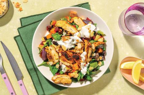 Double Chermoula Chicken & Roast Veggie Toss