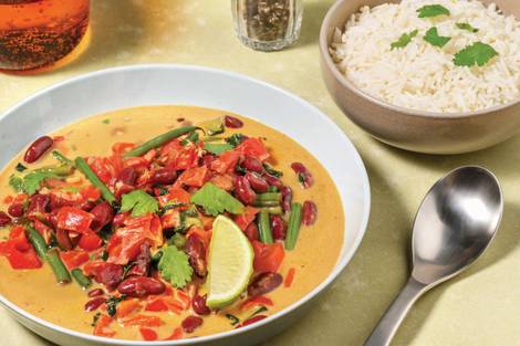 Caribbean Kidney Bean Coconut Curry