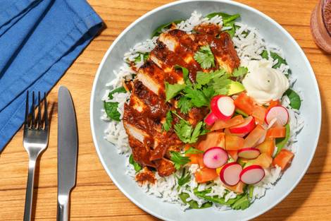 Double Tex-Mex Spiced Pork & Leafy Rice