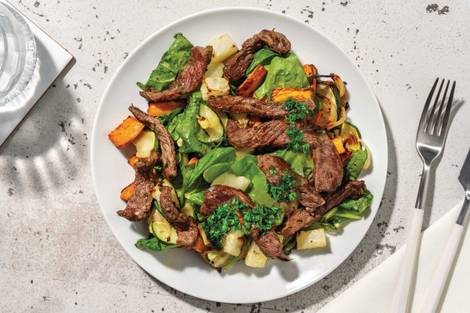 Double Herbed Beef & Roast Veggie Toss