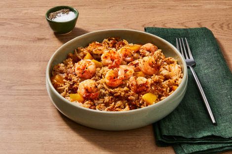 No-Chop Ancho Mango Shrimp Bowls