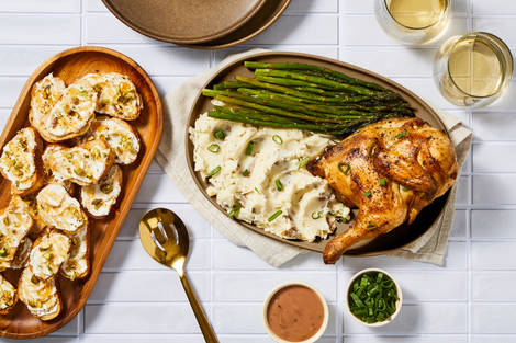 Roasted Half Chicken With Cherry Sauce