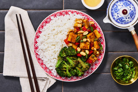 Spicy Kung Pao-Style Tofu Bowls