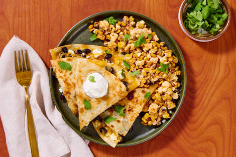 Easy Cheesy Black Bean Quesadillas