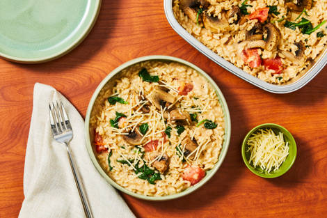 Mushroom-Spinach Risotto
