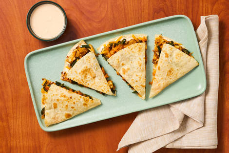 One-Pan Cheesy Tofu Tortilla Melts