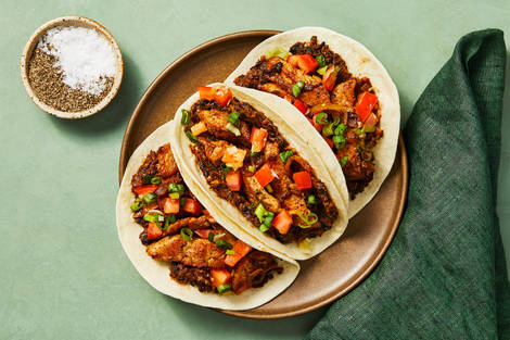 Cumin-Spiced Pork & Onion Tacos