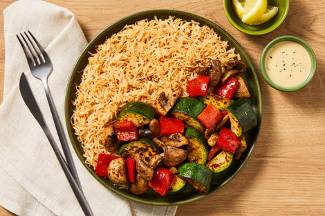 Zucchini, Bell Pepper & Mushroom Jumble