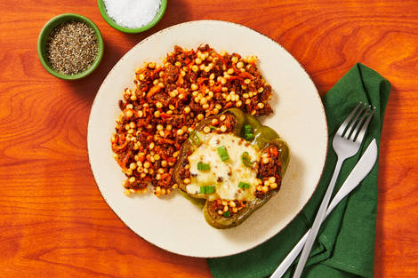 Cajun Tofu & Gouda Stuffed Peppers