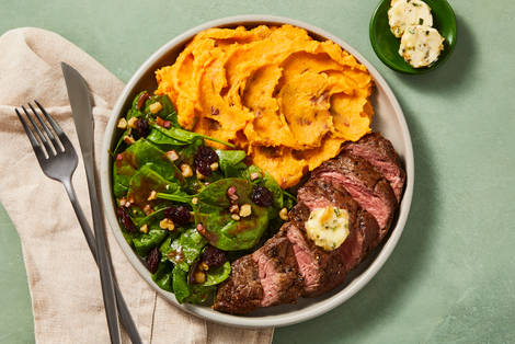 Steak & Roasted Garlic Rosemary Butter