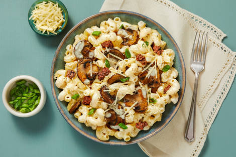 Creamy Beef & Mushroom Cavatappi