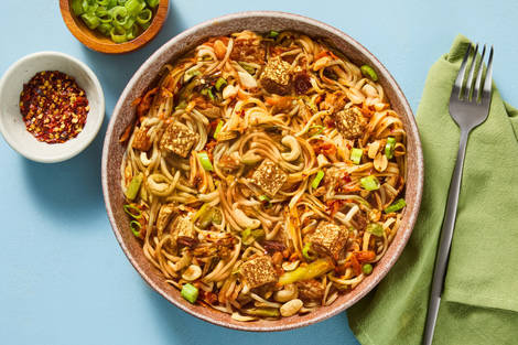 Peanut Tofu Noodle Stir-Fry