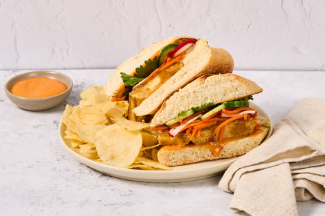 Sweet Heat Curry Tofu Bánh Mì