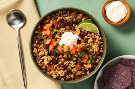 Spicy Southwest Beef & Black Bean Chili