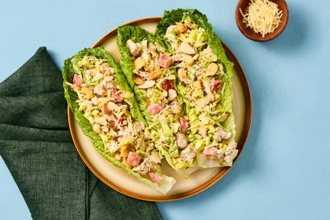Creamy Italian Chicken Lettuce Wraps