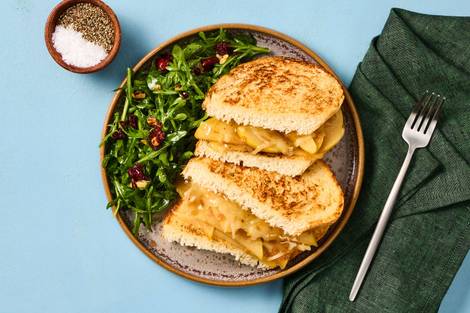 Gouda, Pear & Chicken Grilled Cheese 