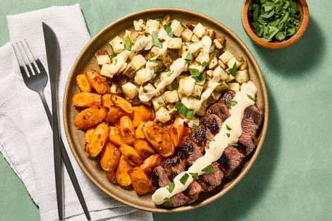 German Bavette Steak with Dijon Sauce