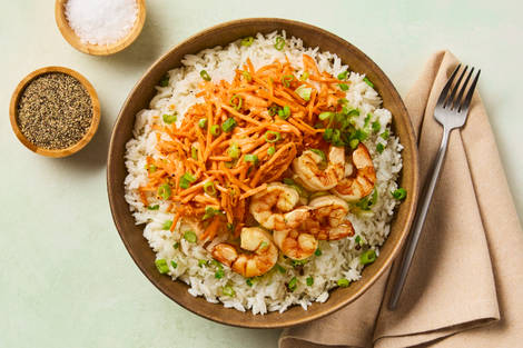 Sesame Soy Shrimp Bowls