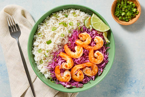 Moo Shu Shrimp Bowls